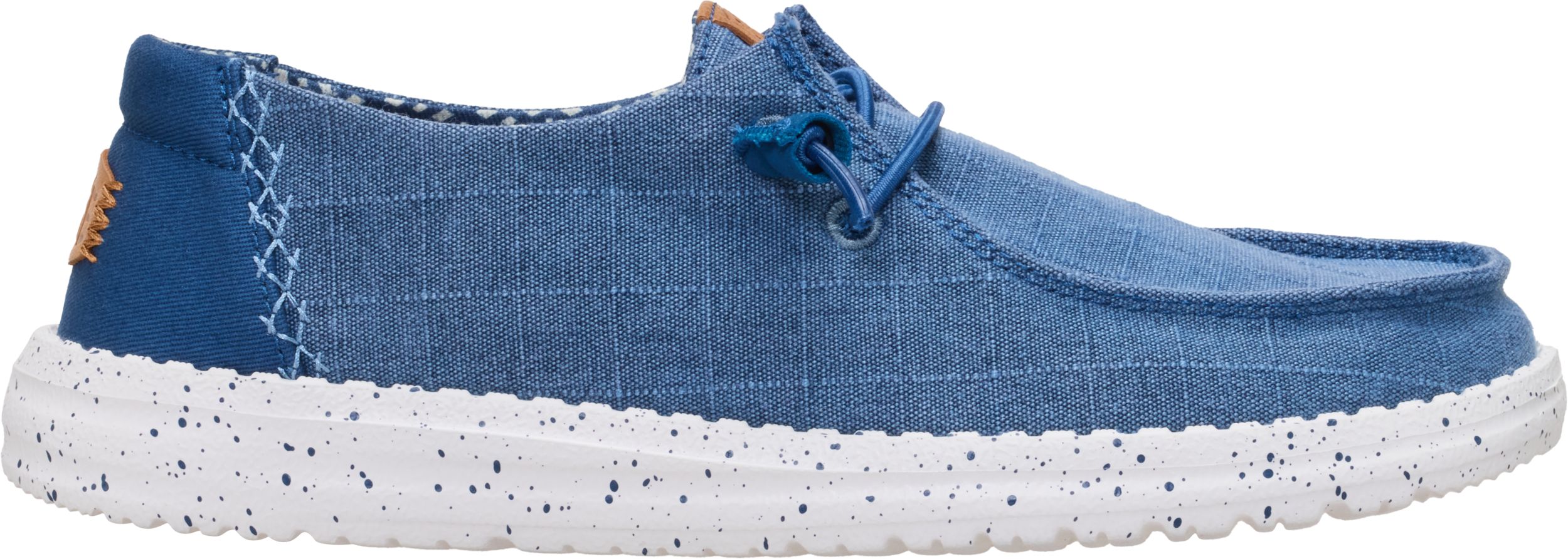 HEYDUDE Women's Wendy Chambray Grid Travel-Friendly Footwear