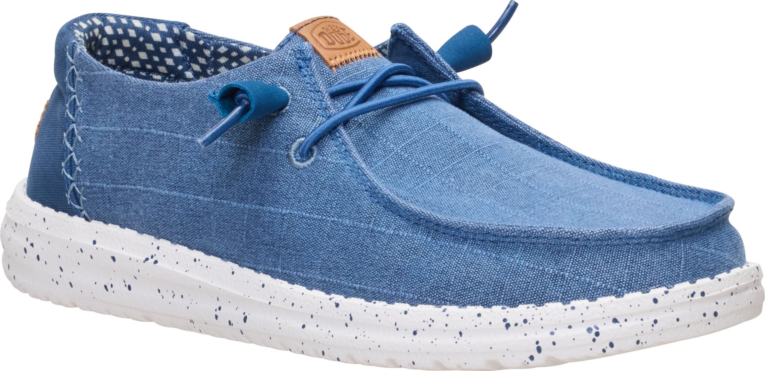 HEYDUDE Women's Wendy Chambray Grid Travel-Friendly Footwear
