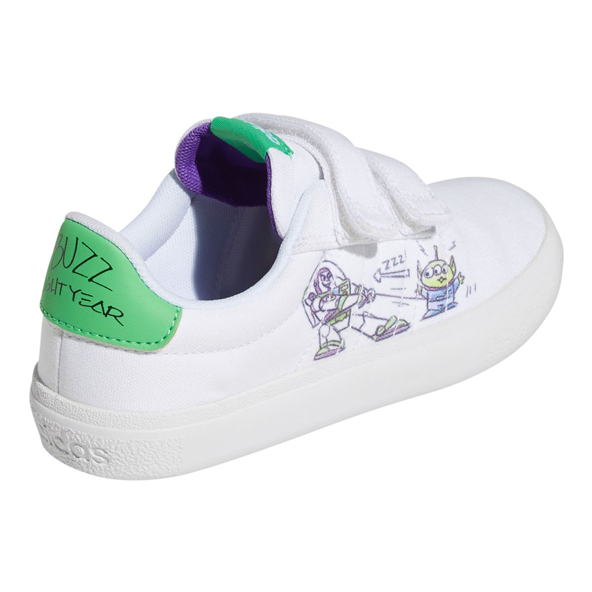 adidas Kids' Pre-School Vulc Raid3R Buzz Shoes, Boys, Skate, Sneakers, Velcro