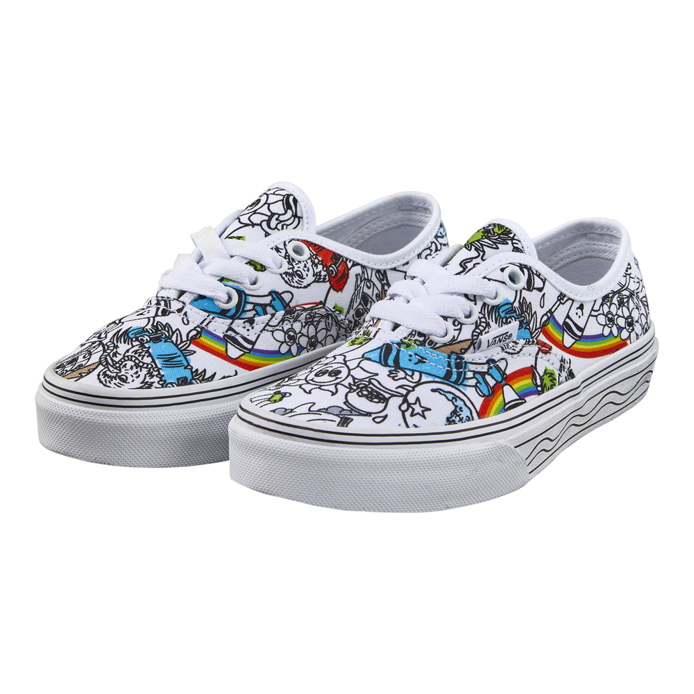 Vans x Crayola Kids' Pre-School Authentic Skate Shoes, Sneakers 