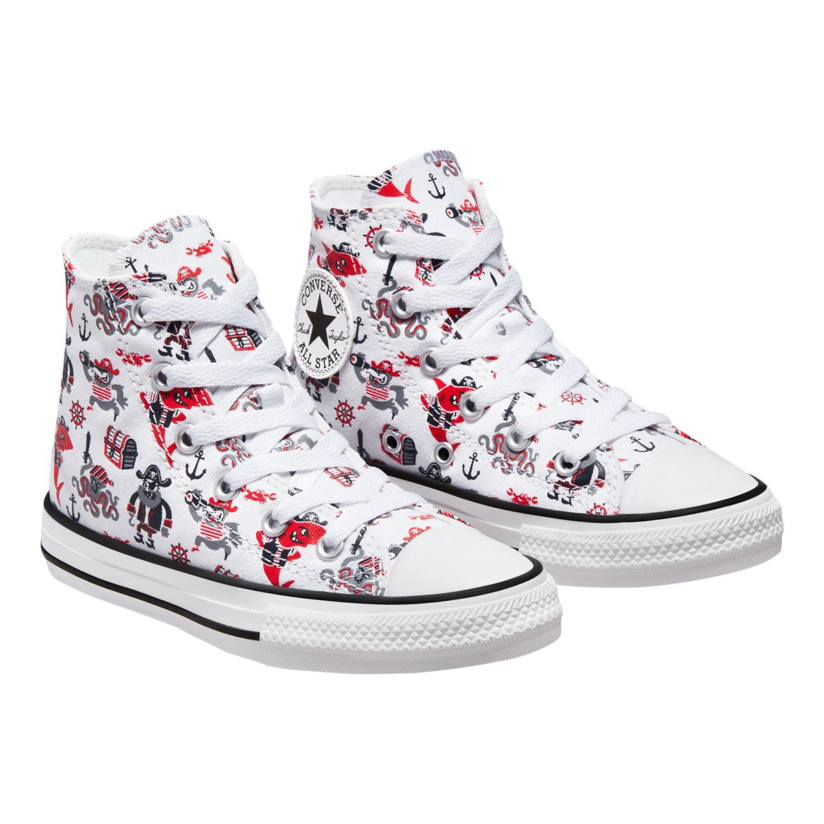 Converse Kids' Pre-School Chuck Taylor All Star Pirates Cove Shoes, Boys, High Top