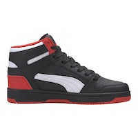 PUMA Kids' Grade School Rebound LayUp SL Shoes, Boys, Mid Top, Basketball Side_Right