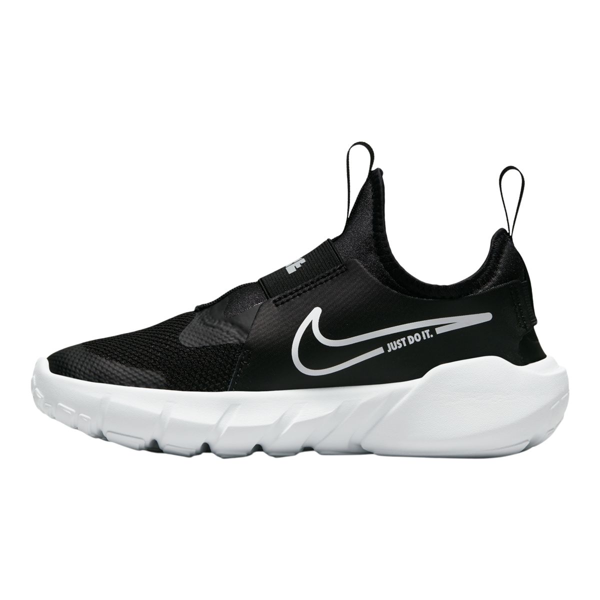 Nike flex runner on sale black and white