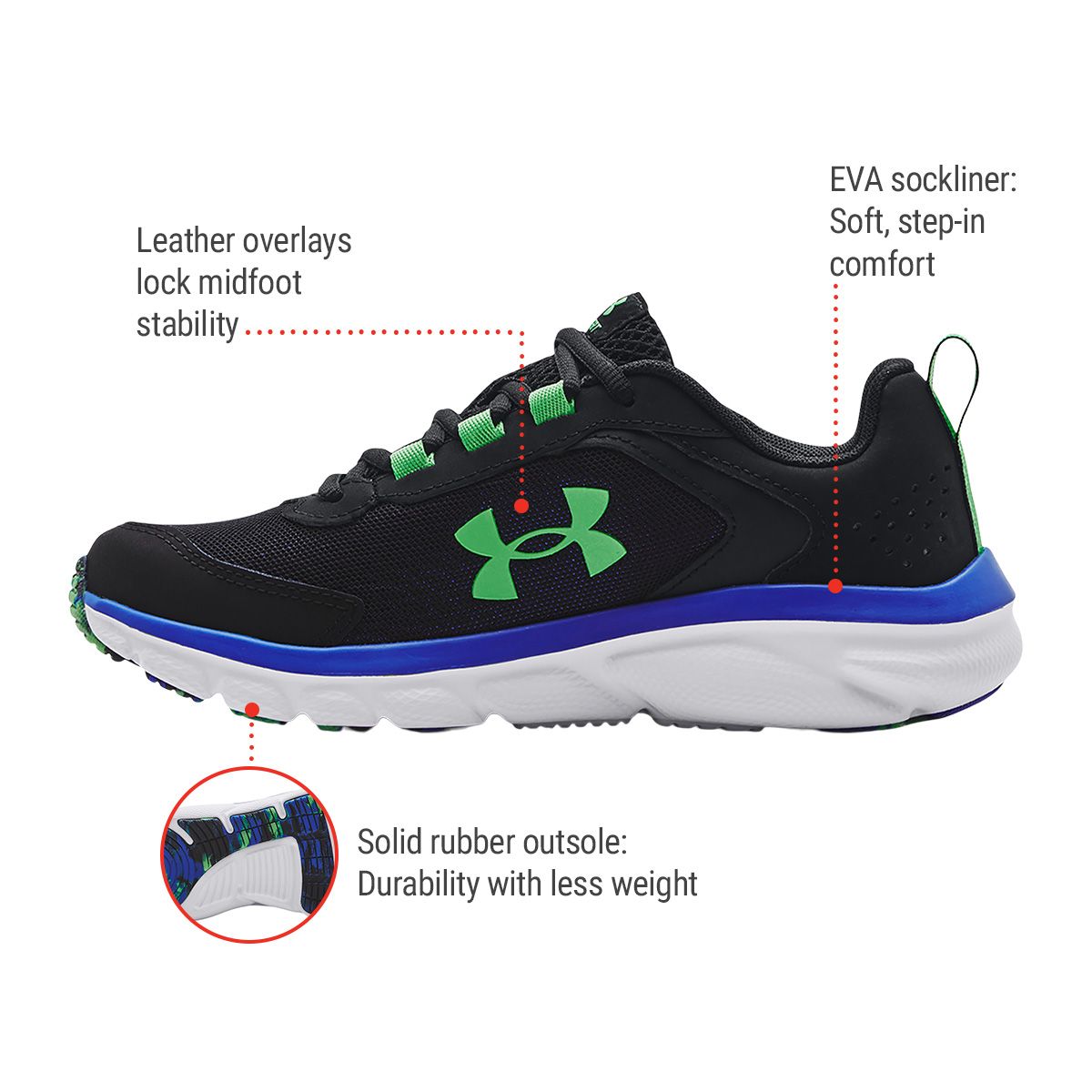 Under Armour Kids' Grade School Assert 9 Running Shoes