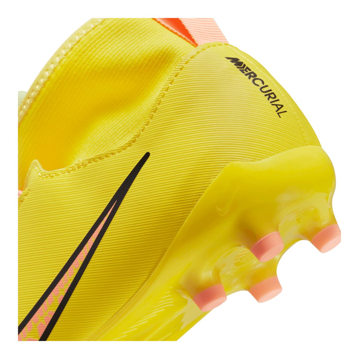 Nike Kids' Mercurial Zoom Superfly 9 Academy Firm Ground Leather Soccer Cleats