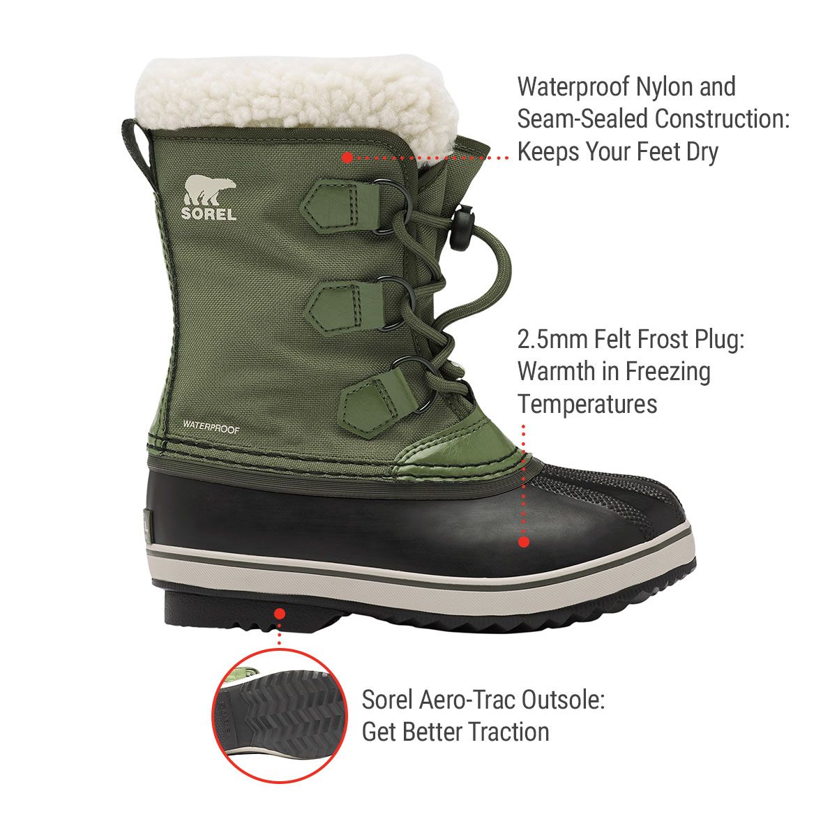 Sorel Kids' Yoot Pac Winter Boots