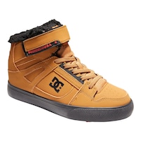 DC Kids' Grade School Pure High Top Winter Skate Shoes Front_Three_Fourths_Angled_Right