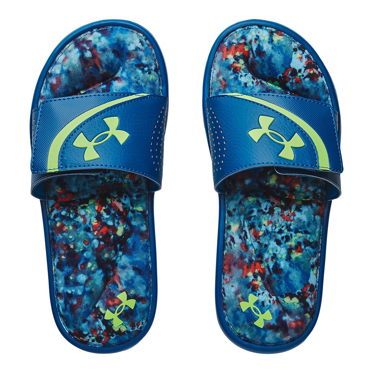 Under Armour Kids' Ignite VI Graphic FB Slides Sandals