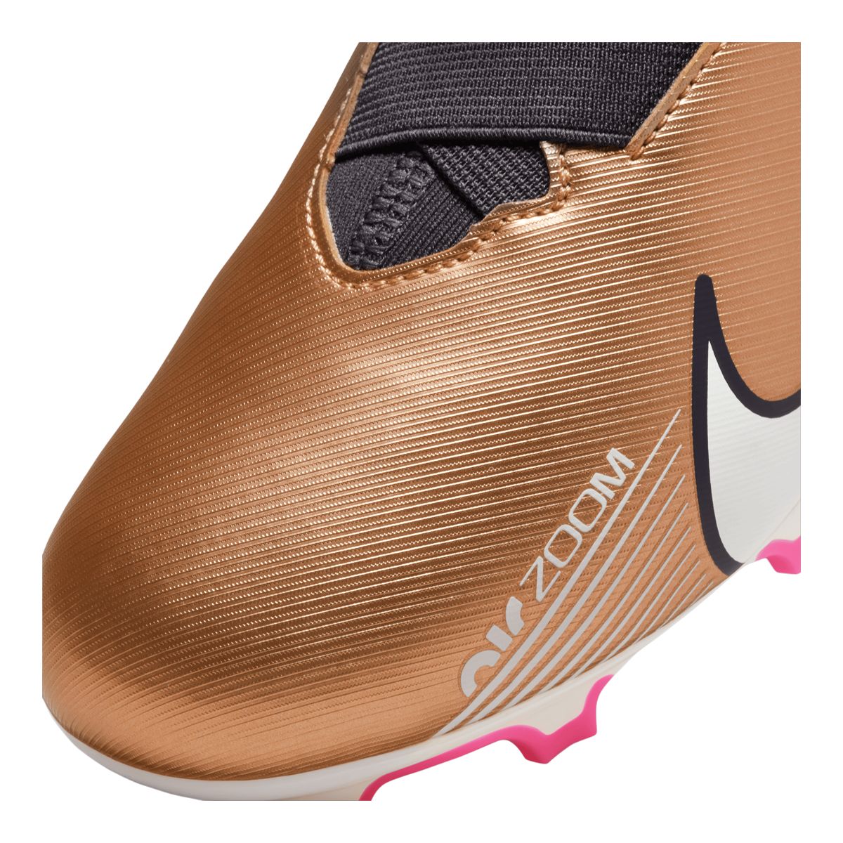 Nike Kids' Mercurial Zoom Superfly 9 Academy Firm Ground Leather Soccer Cleats