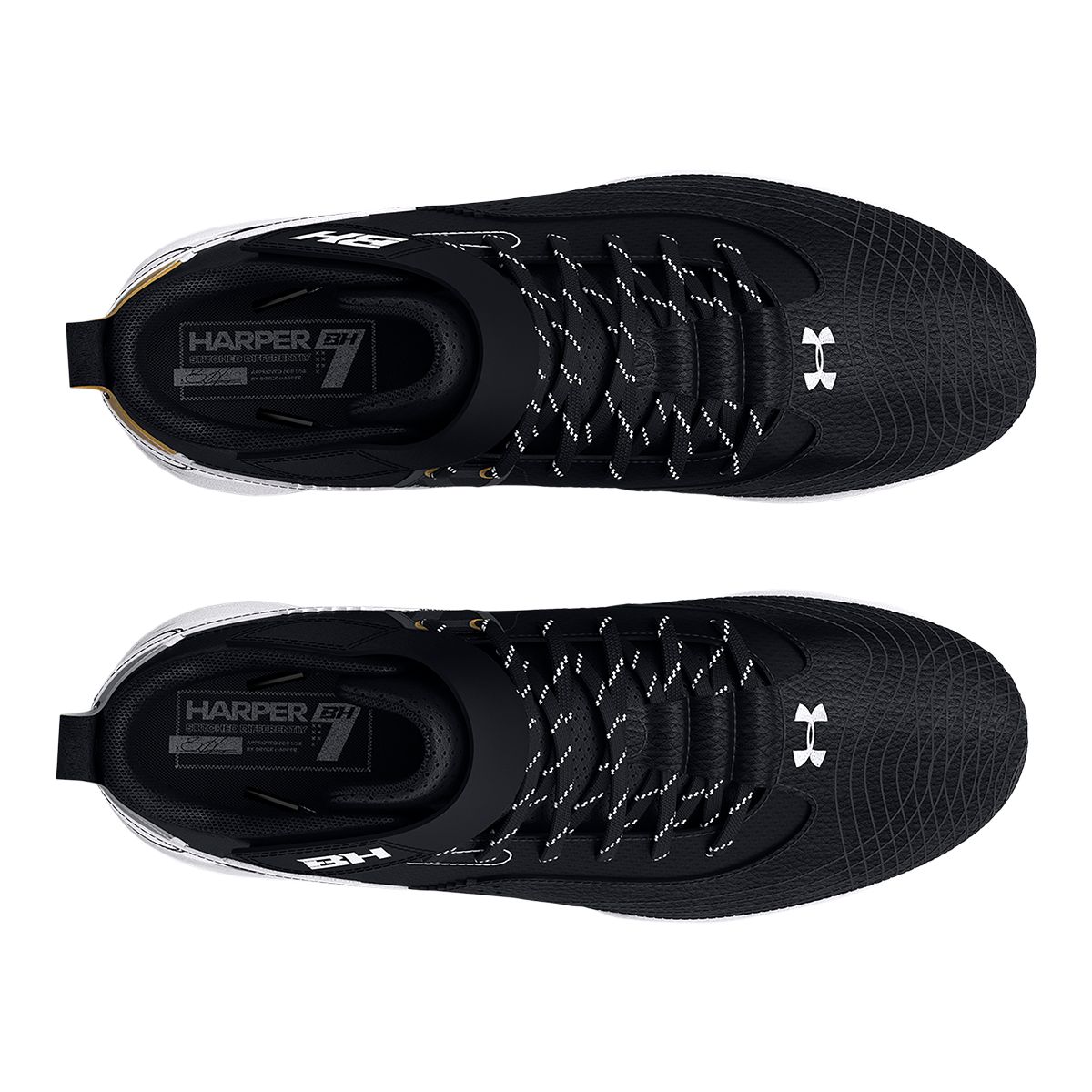 Under Armour 7 Kids' Mid Rubber Molded Mid Top Baseball Cleats