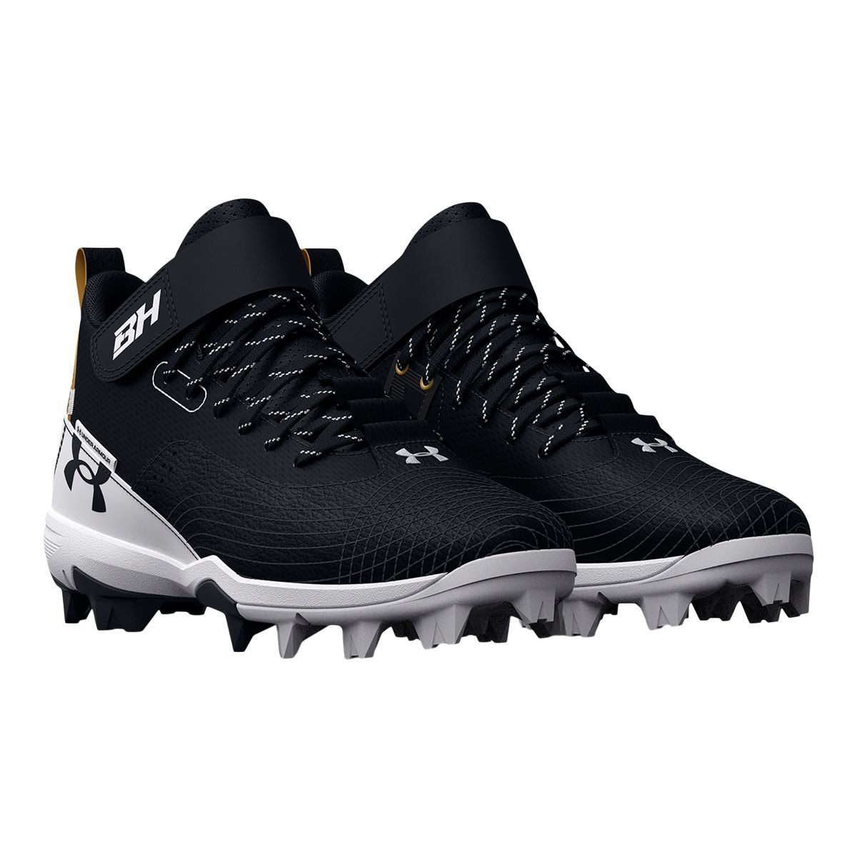 Under Armour 7 Kids' Mid Rubber Molded Mid Top Baseball Cleats