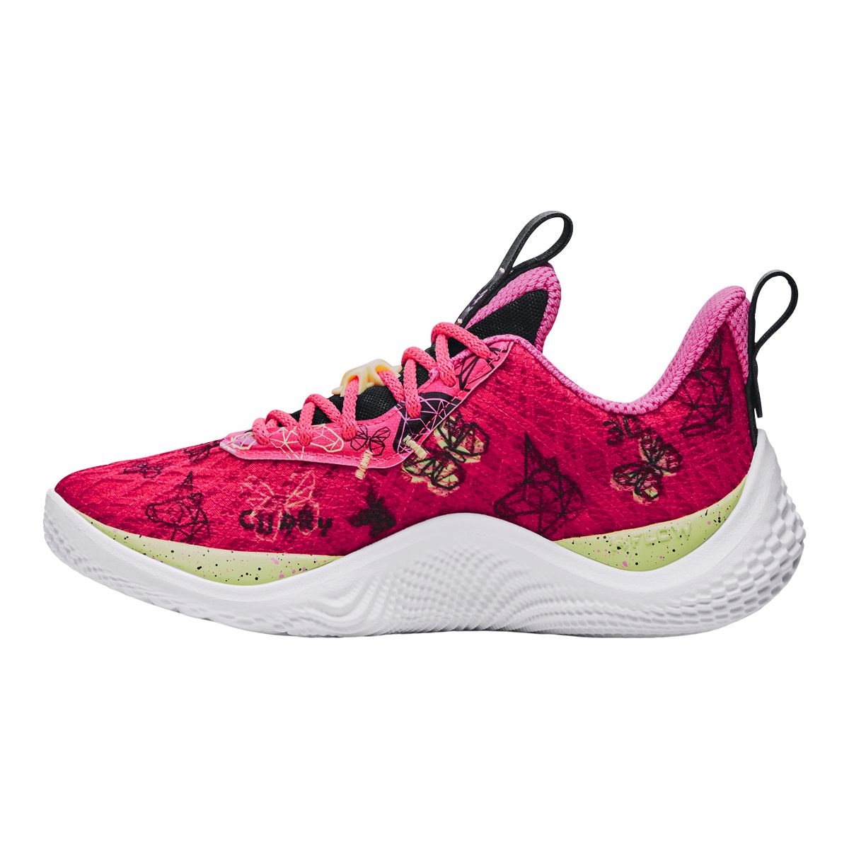 Under armour curry 6 deals pink kids