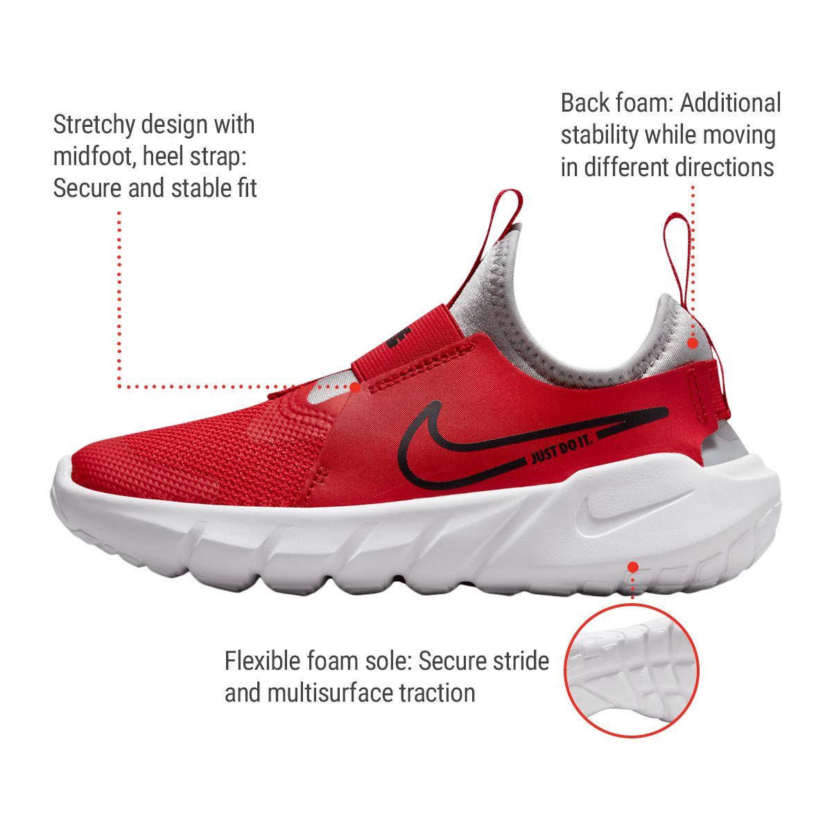 Nike Kids' Pre-School Flex Runner 2 Running Shoes