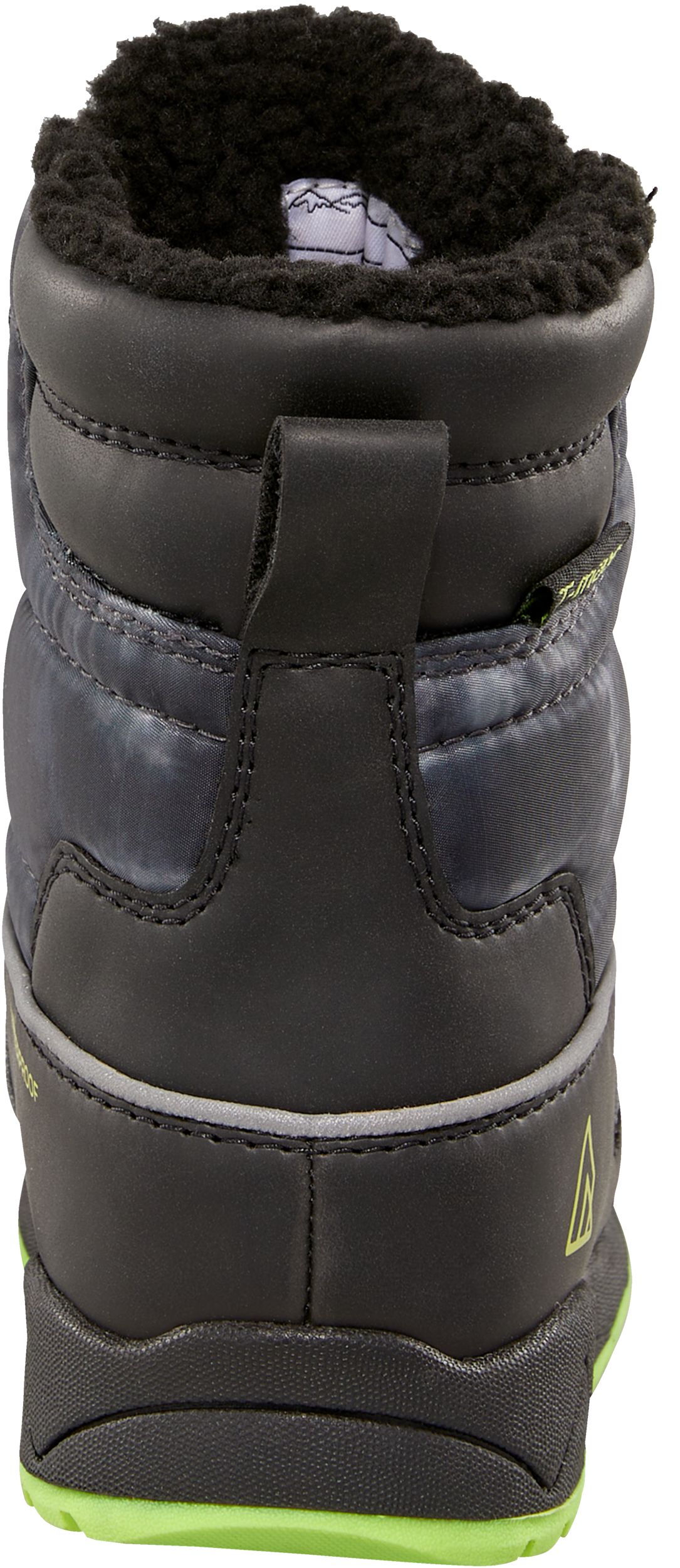 Ripzone Kids' Snow Day Waterproof Insulated Faux Sherpa Winter Boots