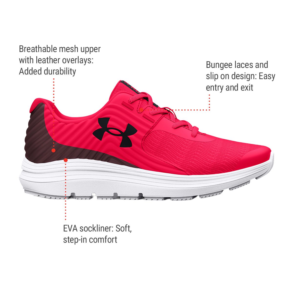Under Armour Kids' Pre-School Outhustle Print Running Shoes