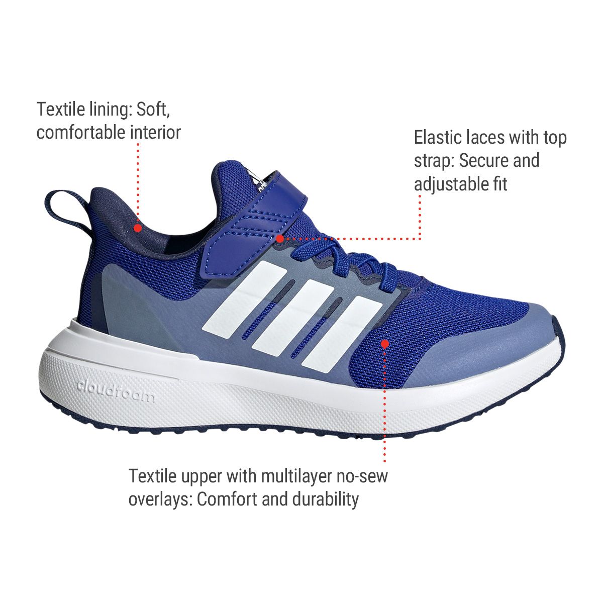adidas Kids' Pre-School Fortarun Running Shoes