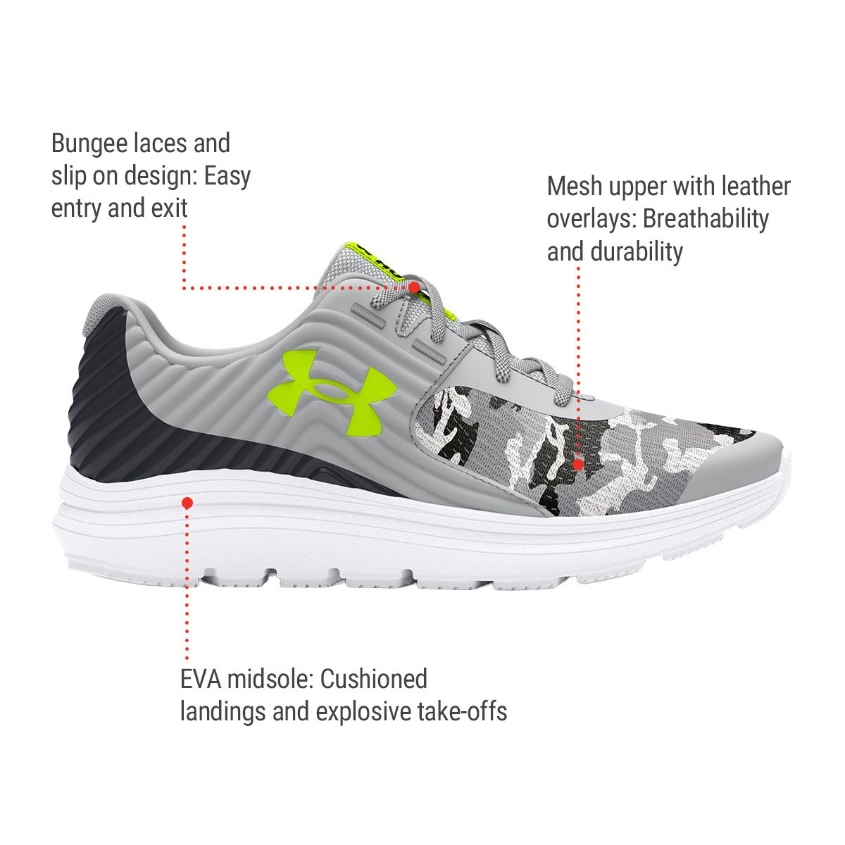 Under Armour Kids' Pre-School Outhustle Mod Running Shoes