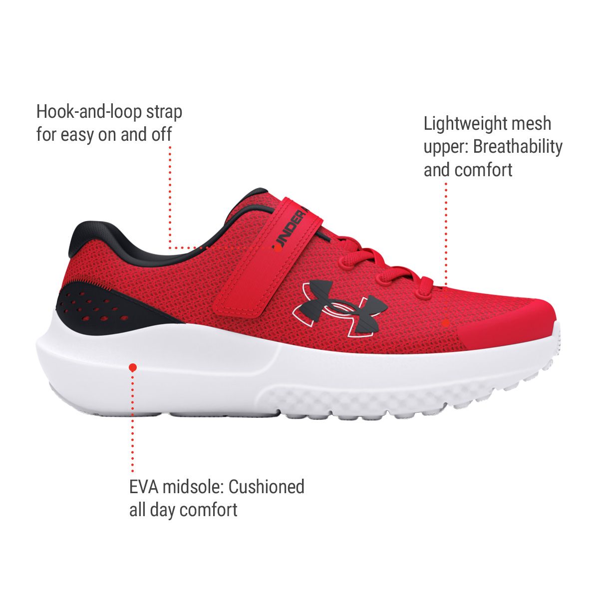 Under Armour Kids' Pre-School Surge 4 Running Shoes