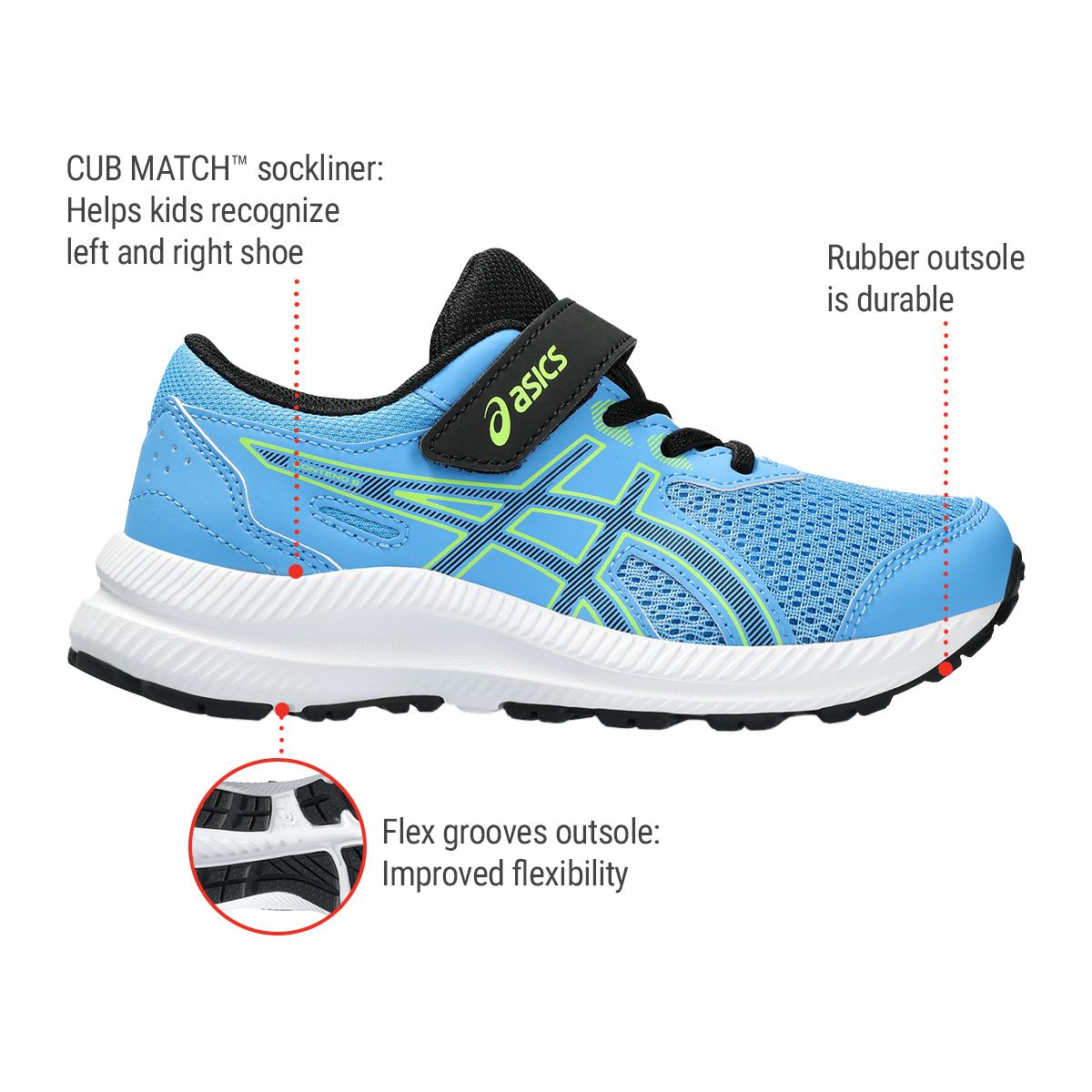 ASICS Kids' Pre-School Contend 8 Running Shoes