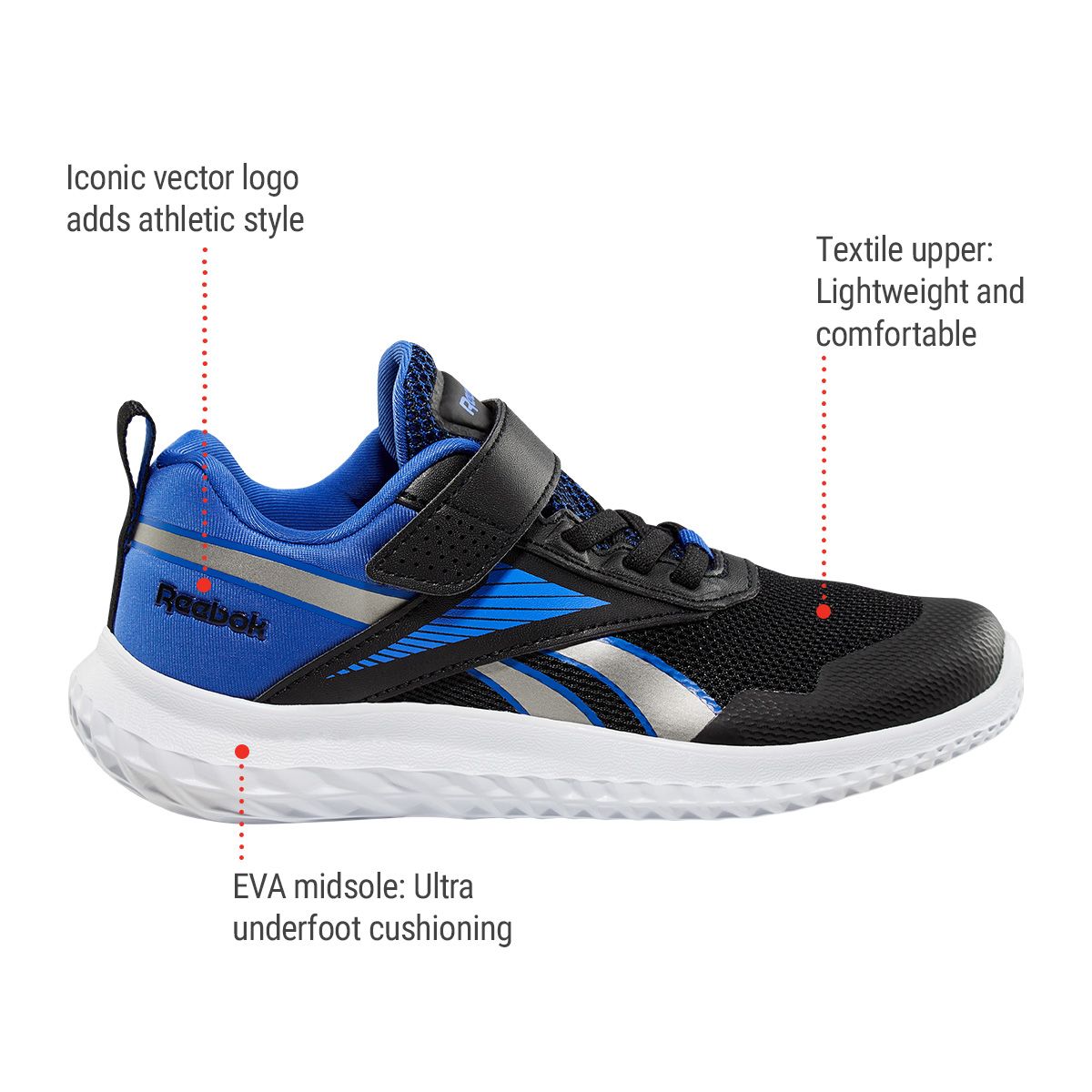 Reebok Kids' Rush Runner 5 AC Running Shoes