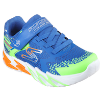 Skechers Kids' Pre-School S-Lights Flex-Glow Bolt Shoes Front_Three_Fourths_Angled_Right