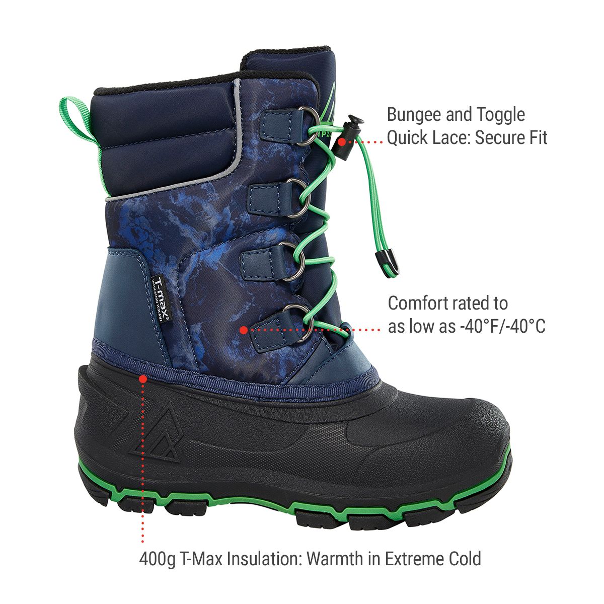 Ripzone Kids' Grade/Pre-School SubZero Shell Boots