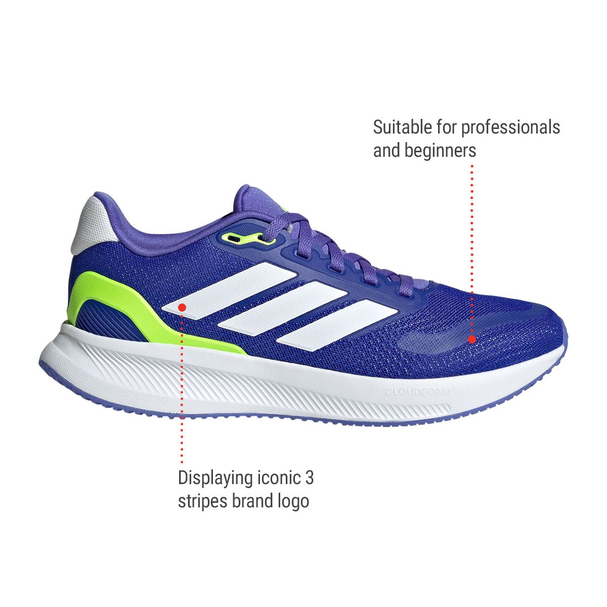 adidas Kids' Grade School Runfalcon 4.0 Running Shoes