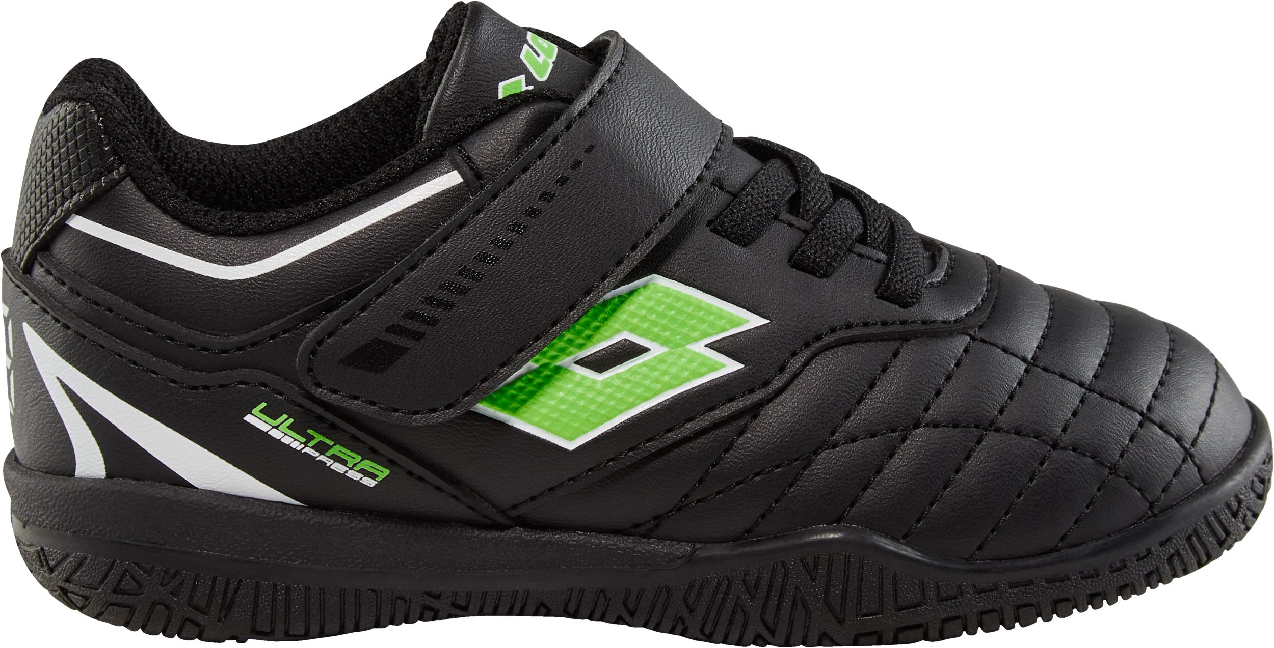 SportChek has Lotto Kids' Ultra Press Junior Indoor Soccer Shoes