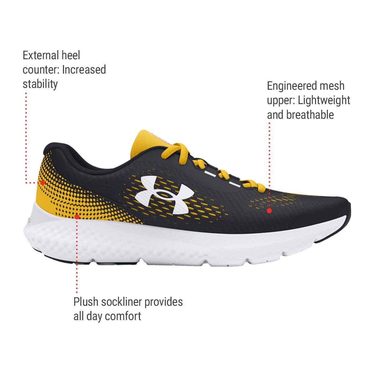 Under Armor Kids' Grade School Charged Rogue 4 Running Shoes