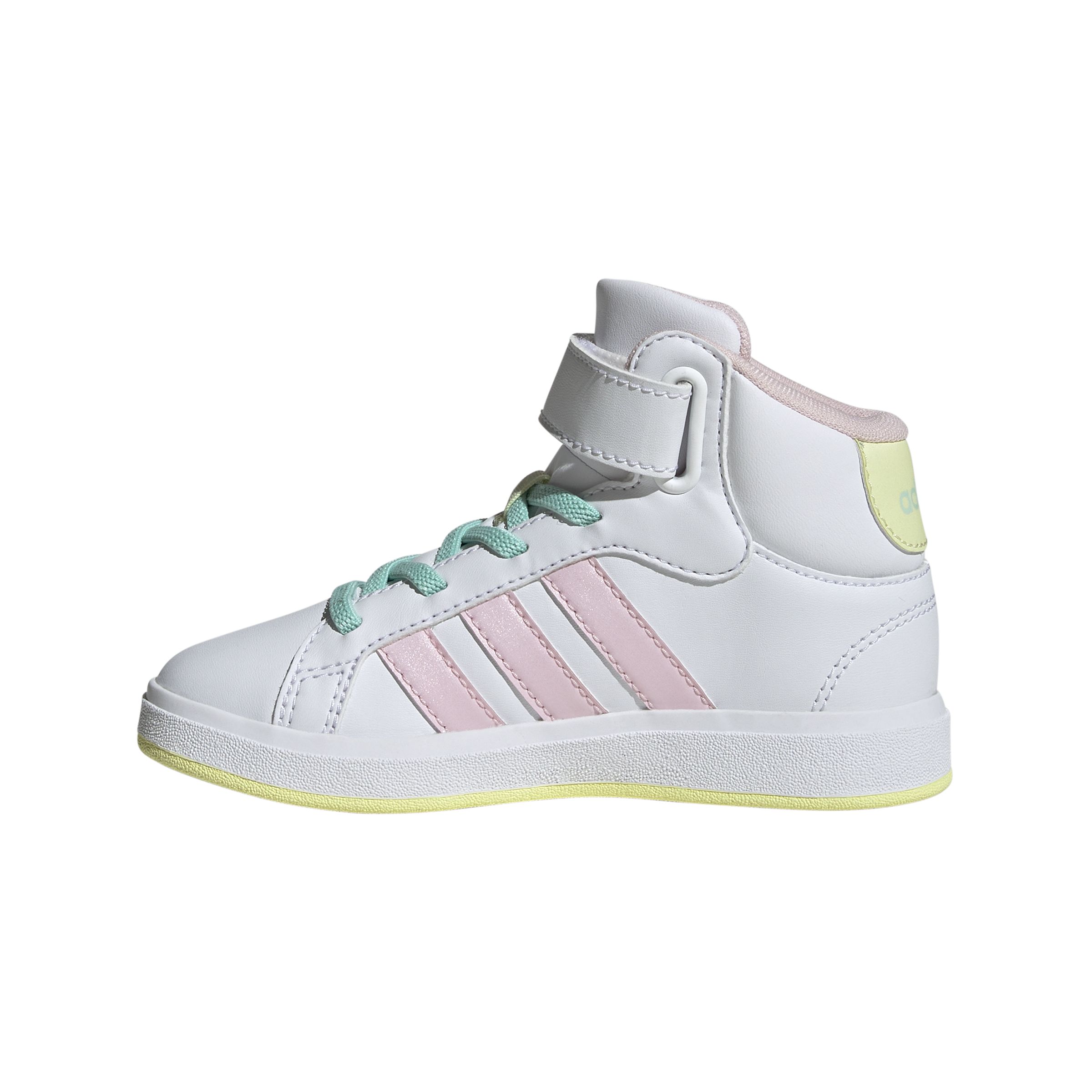 adidas Kids' Grade/Pre-School Grand Court Mid Casual Shoes, Sneakers