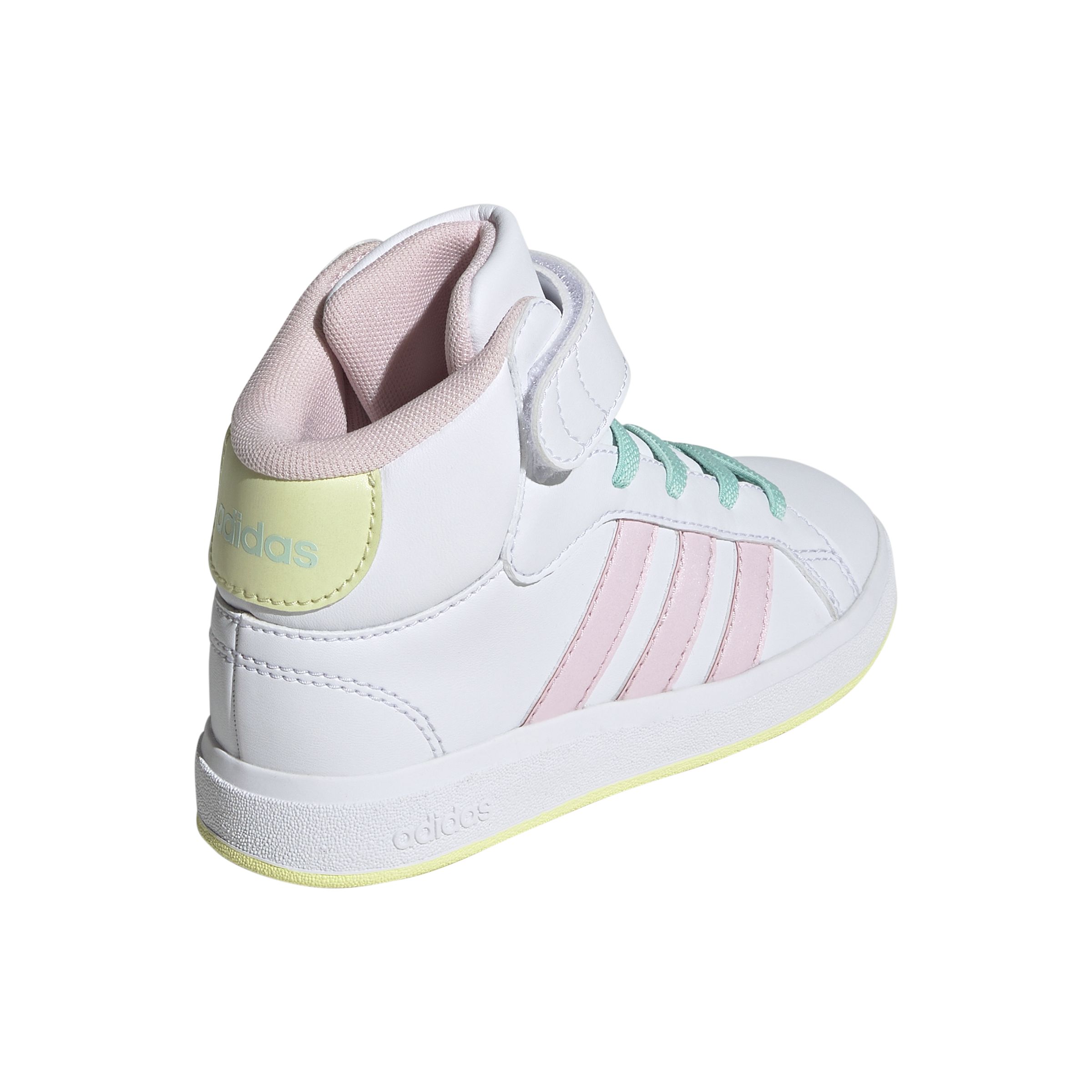 adidas Kids' Grade/Pre-School Grand Court Mid Casual Shoes, Sneakers