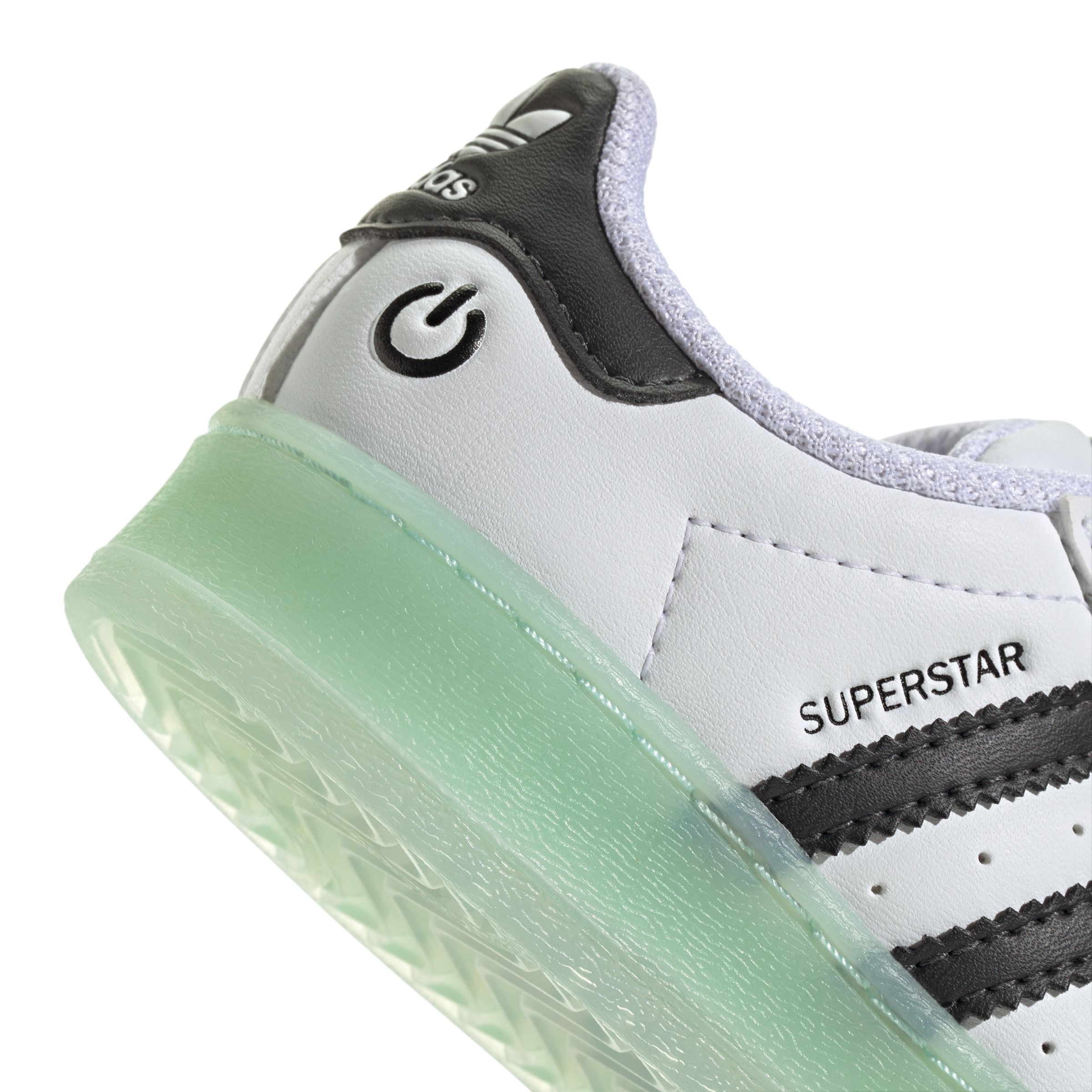 adidas Kids' Grade/Pre-School Superstar Led Lights Elastic Lace Casual Shoes, Sneakers