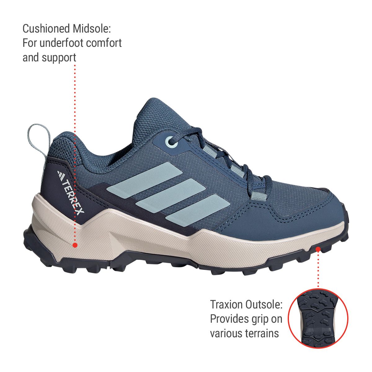 adidas Kids' Grade/Pre-School Terrex AX4 R Hiking Shoes