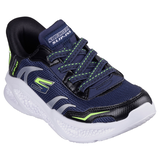 Skechers Kids' Grade/Pre-School Meteor Lights Slip-In Shoes Front_Three_Fourths_Angled_Right