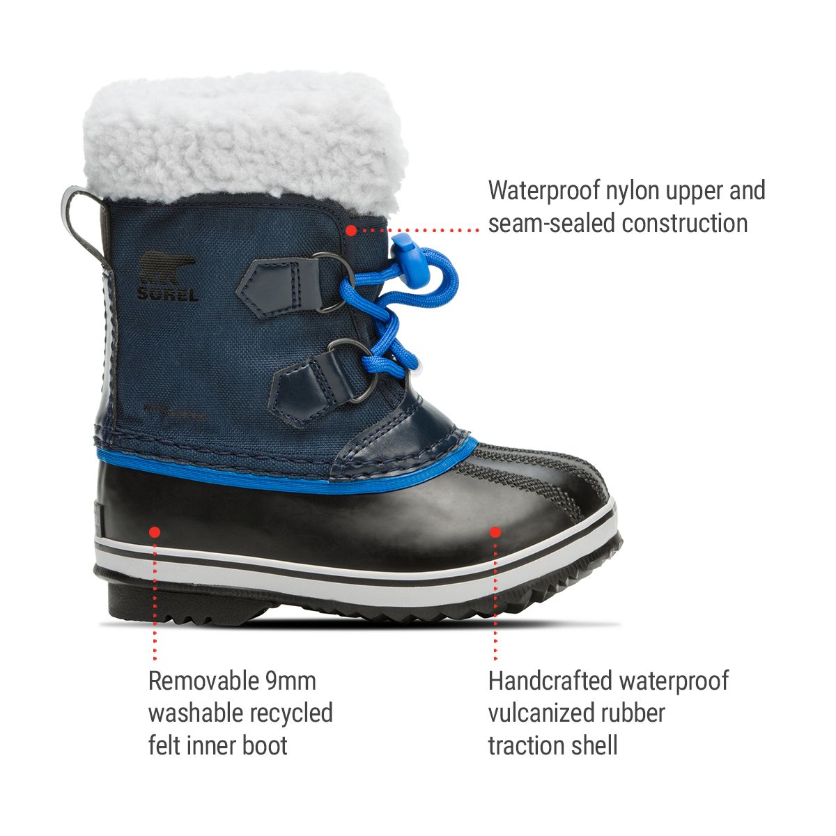 Sorel Kids' Yoot Pac Nylon Winter Boots