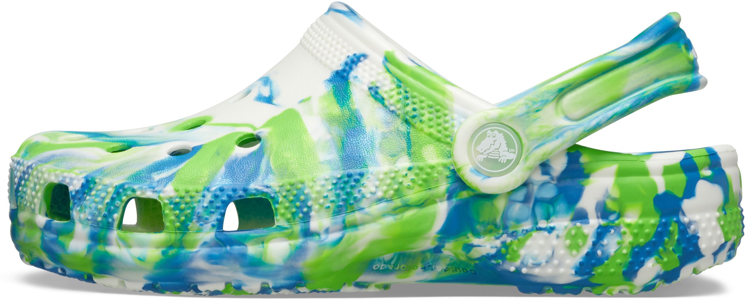 Crocs Kids' Classic Glow in the Dark Marbled Clogs