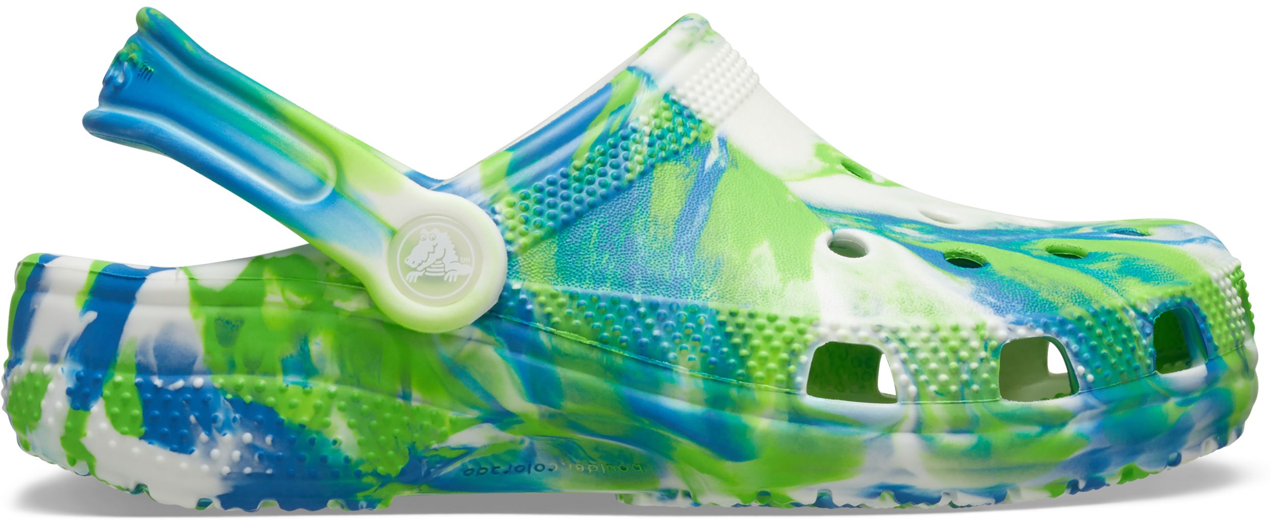 Crocs Kids' Classic Glow in the Dark Marbled Clogs