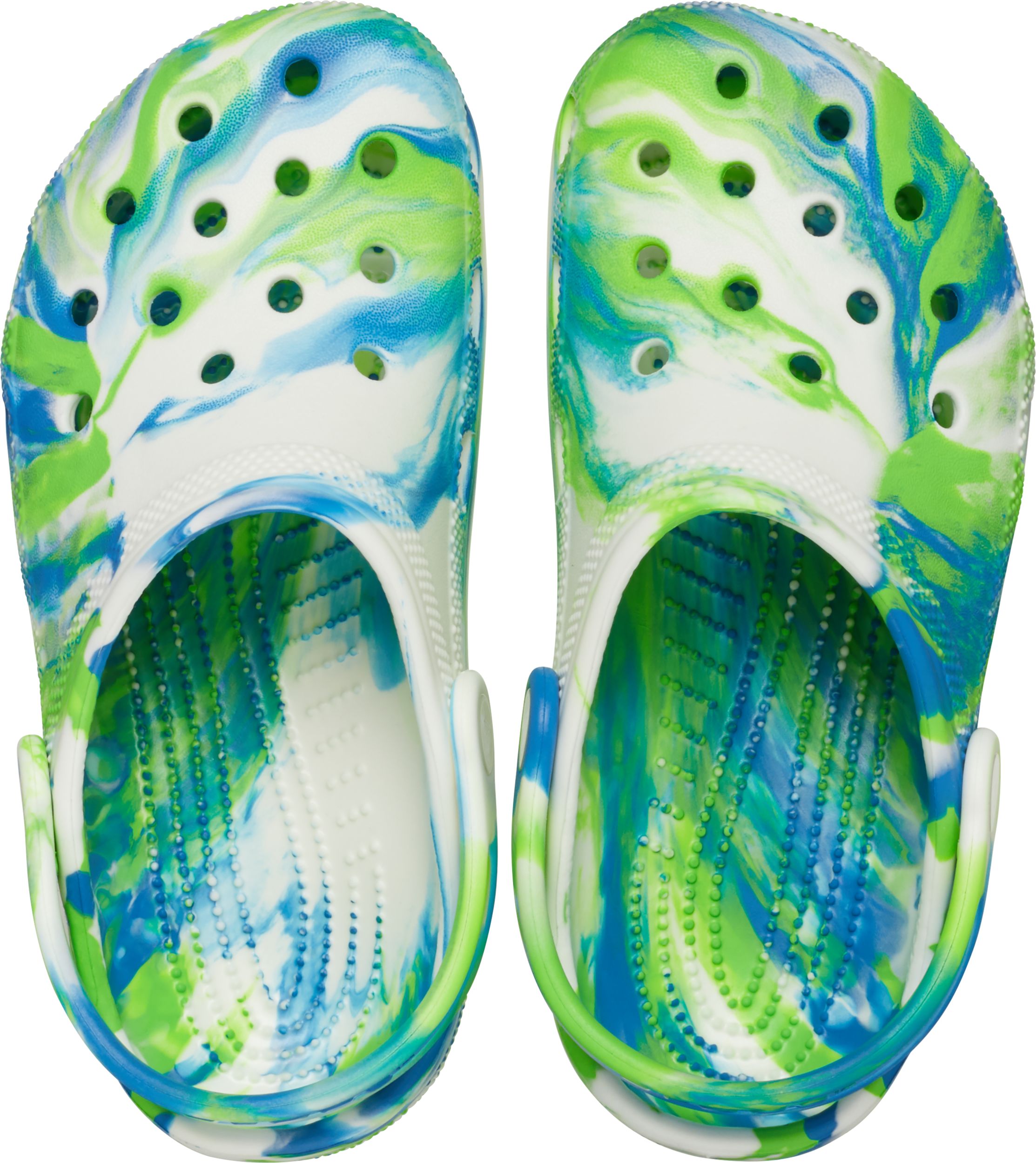Crocs Kids' Classic Glow in the Dark Marbled Clogs