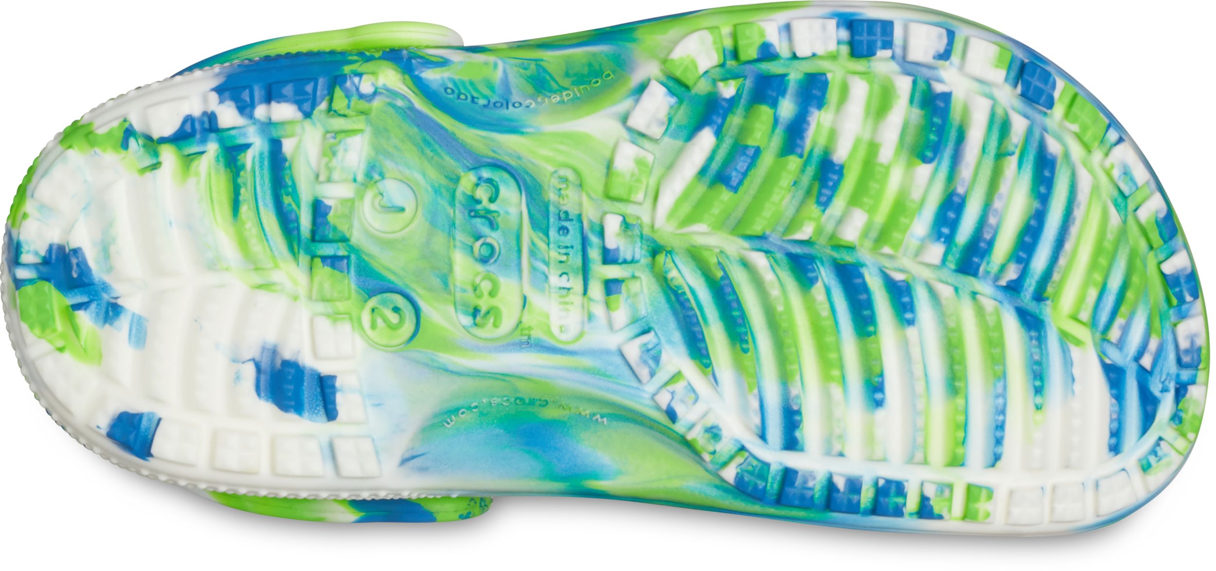 Crocs Kids' Classic Glow in the Dark Marbled Clogs