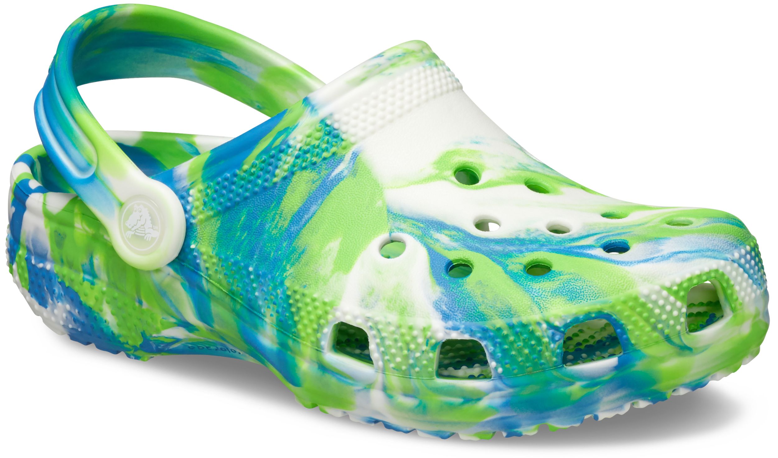 Crocs Kids' Classic Glow in the Dark Marbled Clogs