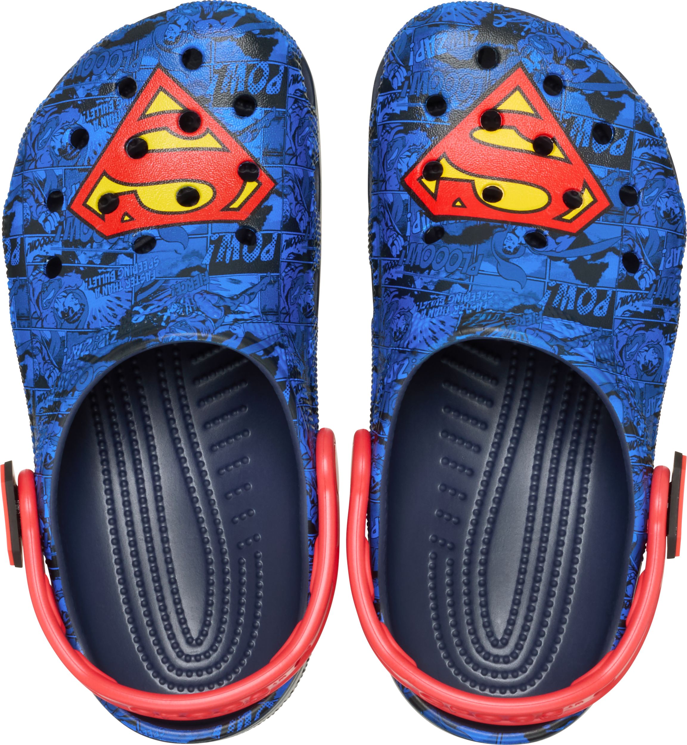 Crocs Kids' Grade School Classic Superman Clogs