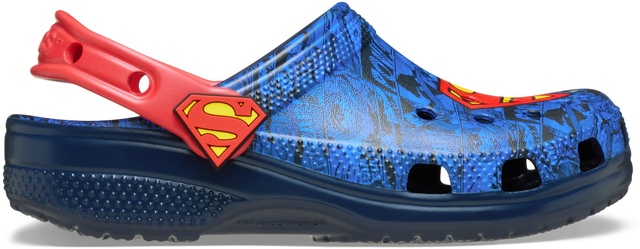 Crocs Kids' Grade School Classic Superman Clogs