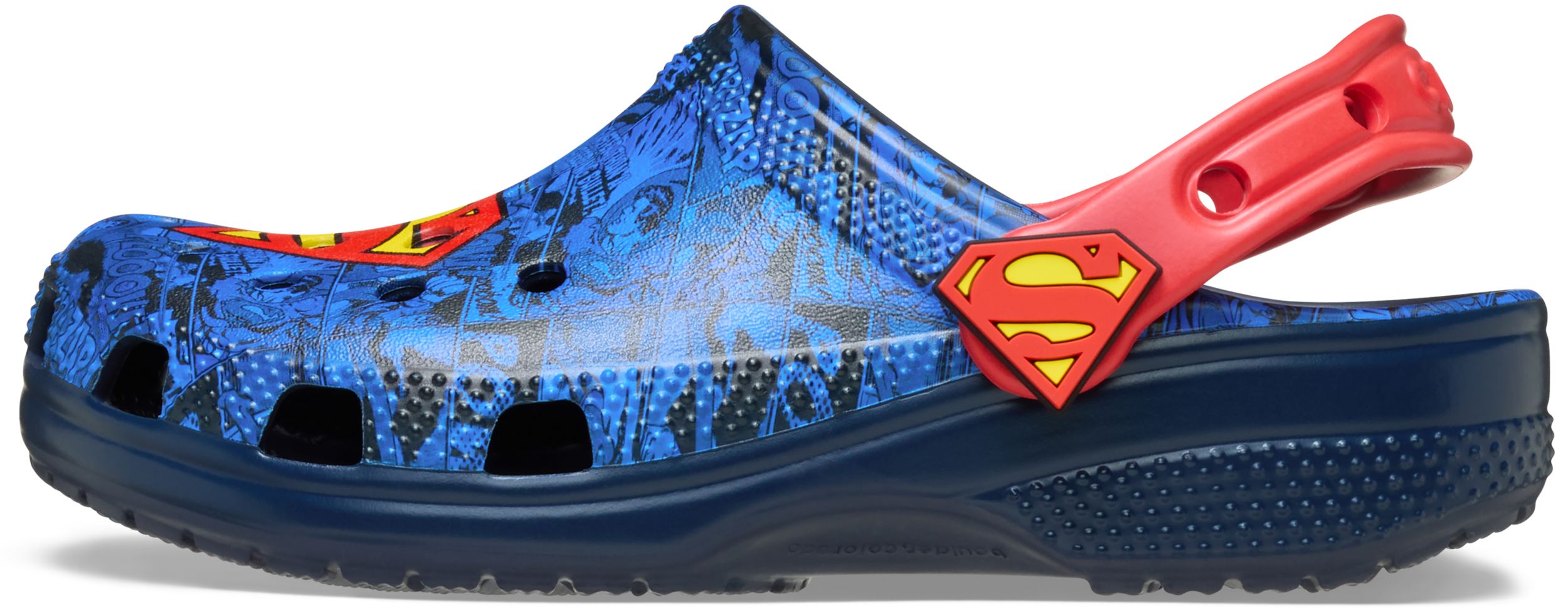 Crocs Kids' Grade School Classic Superman Clogs