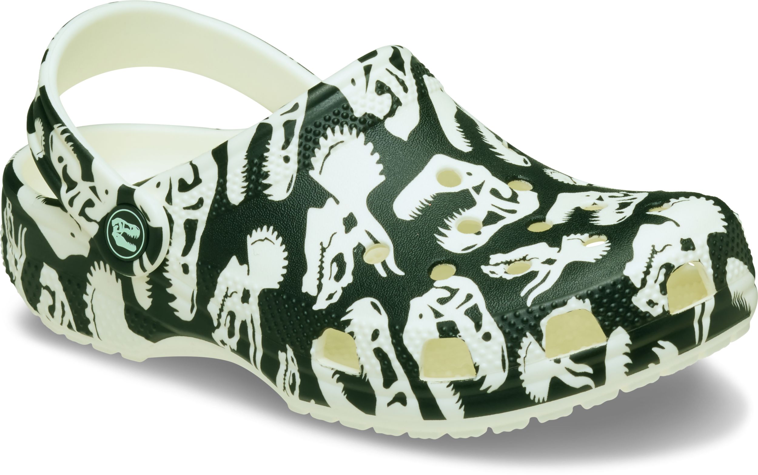 Crocs Kids' Grade/Pre-School Classic Glow Dino Clogs