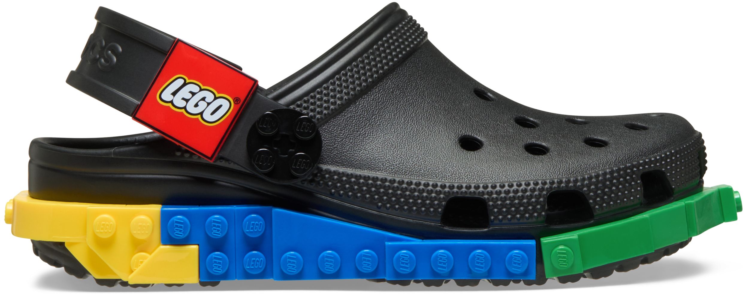 Crocs Kids' Grade/pre-school 4LW System LEGO Clog Sandals with Pivoting Heel Straps