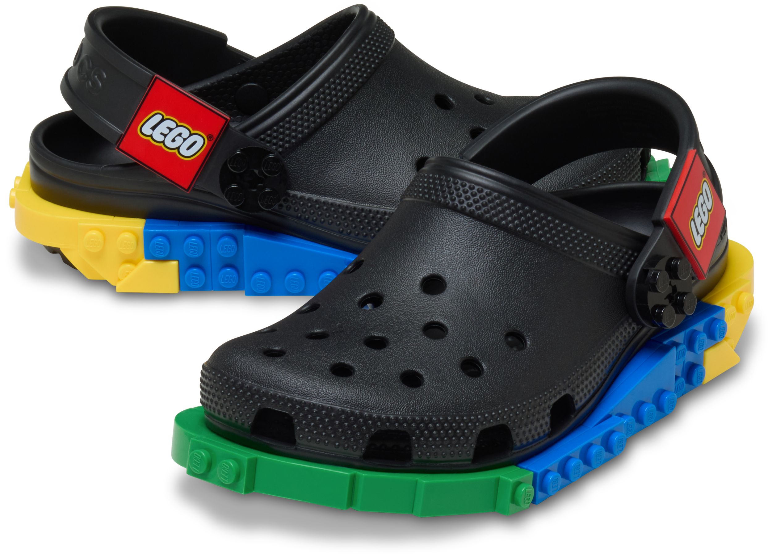 Crocs Kids' Grade/pre-school 4LW System LEGO Clog Sandals with Pivoting Heel Straps