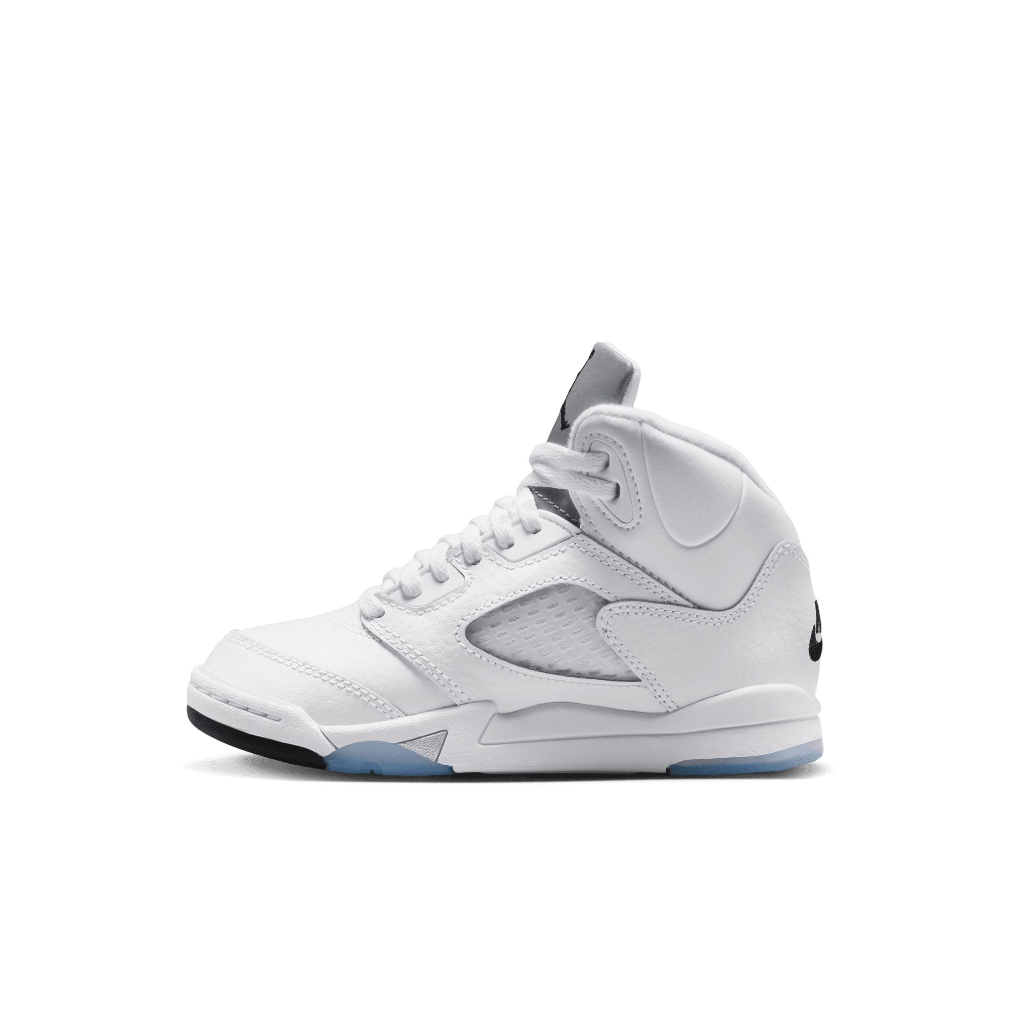 Jordan Nike Kids' Pre-school 5 Retro Basketball Shoes - Durable Leather Basketball Sneakers