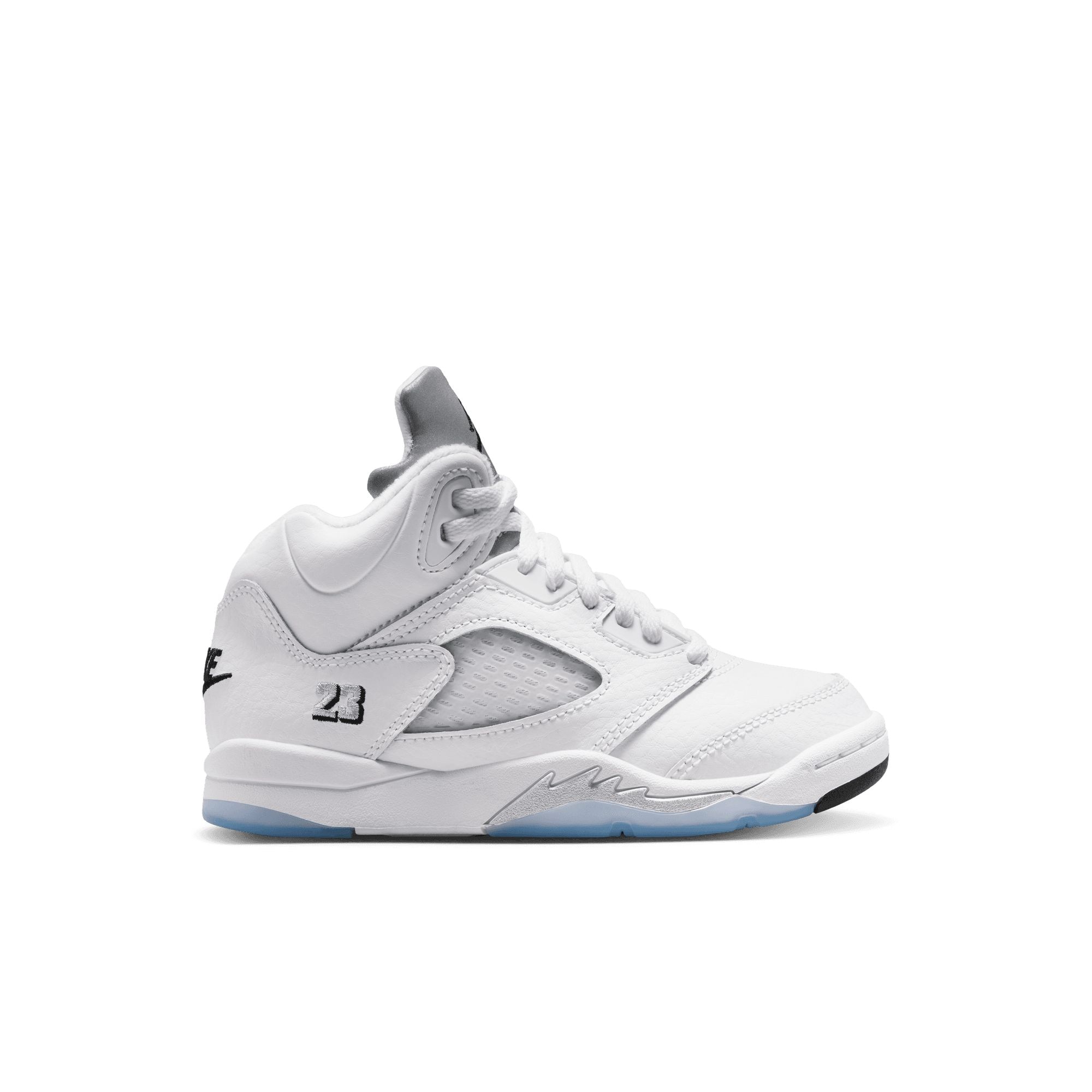 Jordan Nike Kids' Pre-school 5 Retro Basketball Shoes - Durable Leather Basketball Sneakers