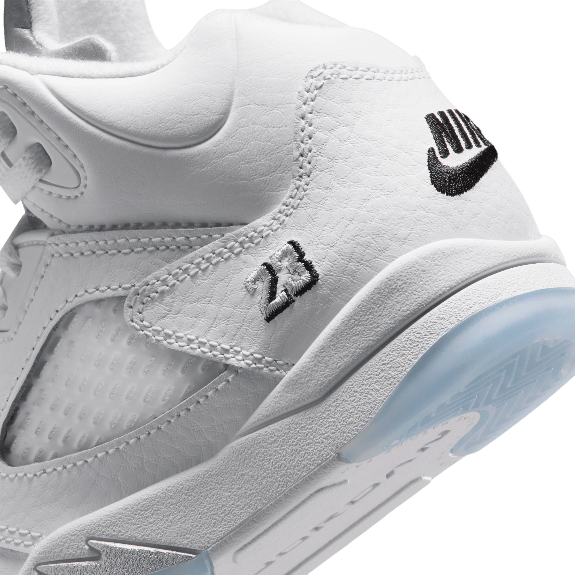 Jordan Nike Kids' Pre-school 5 Retro Basketball Shoes - Durable Leather Basketball Sneakers