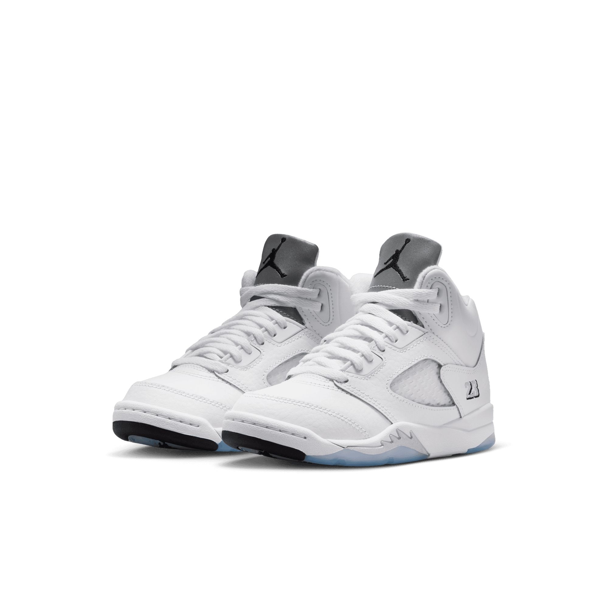 Jordan Nike Kids' Pre-school 5 Retro Basketball Shoes - Durable Leather Basketball Sneakers